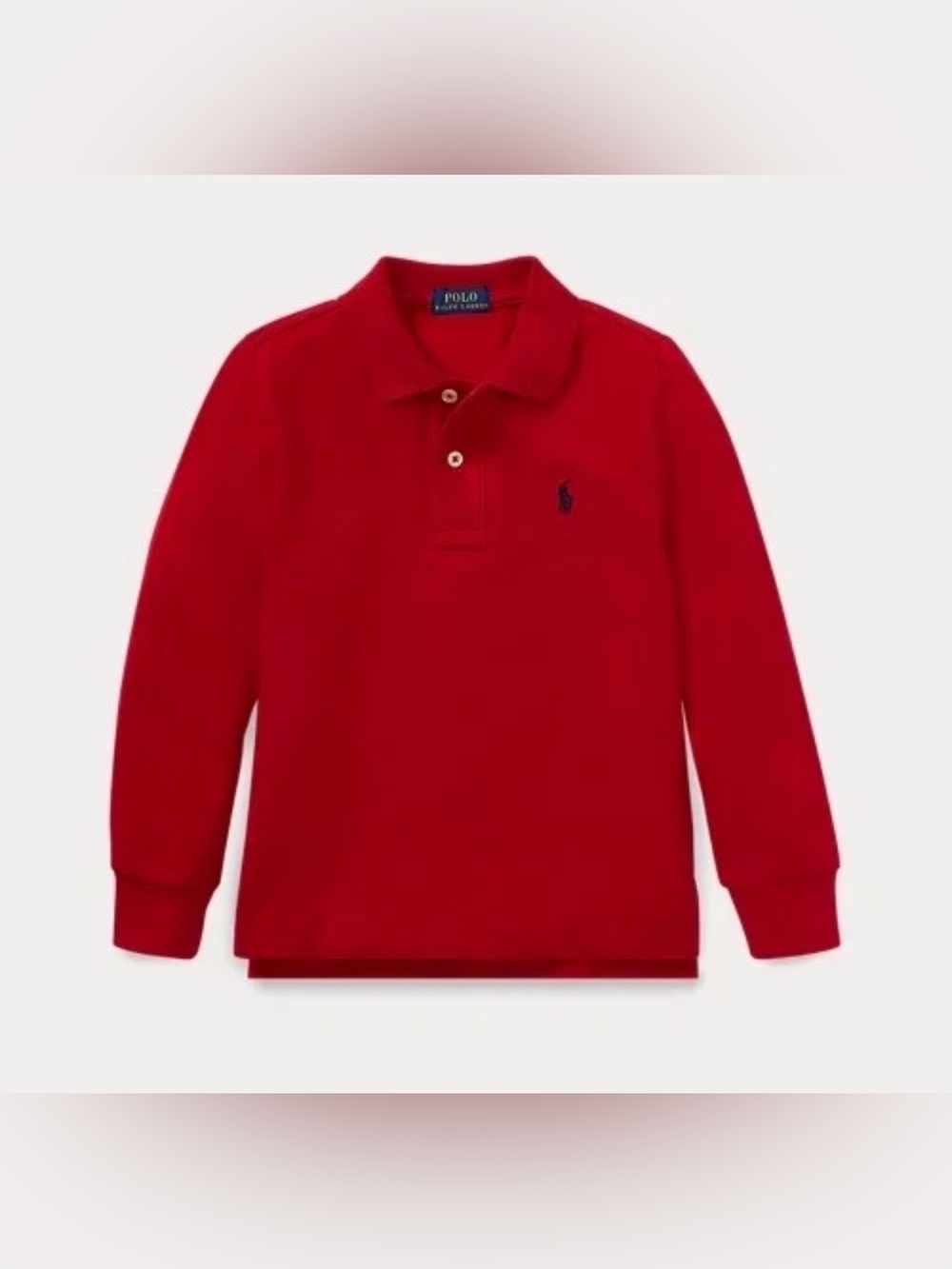 POLO Ralph Lauren Cotton Mesh Long Sleeve Polo Shirt - S (8)